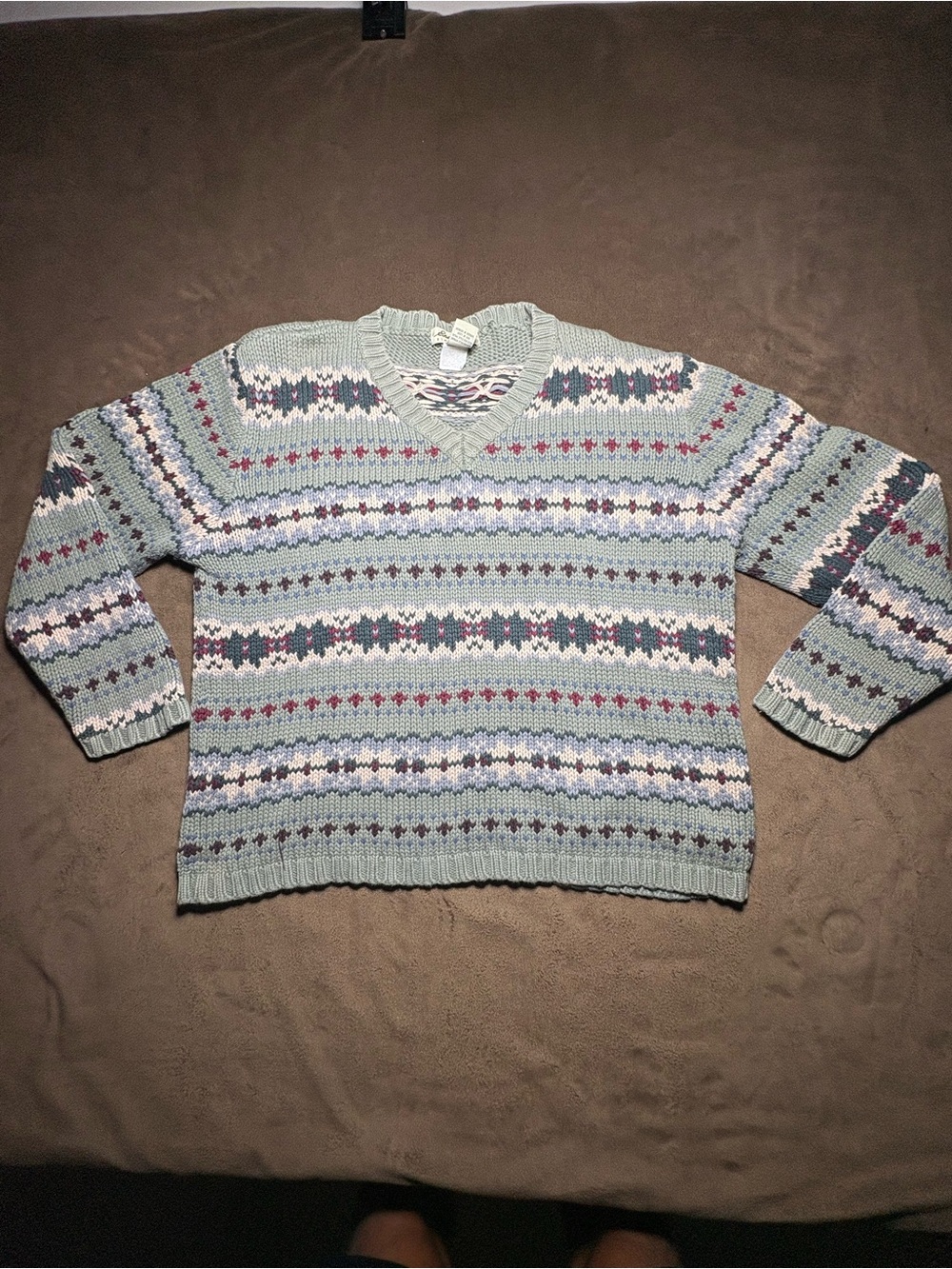 Eddie Bauer Fair Isle Knit Sweater - Size Women’s Large